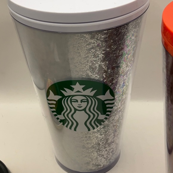 Lot (3) Starbucks Holiday 2020 Grande Sparkly Tumblers White, Gold, & Red! NWT! - Picture 5 of 5